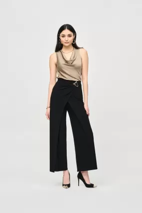 Joseph Ribkoff Wide Leg Wrap Pants 243028 - Black