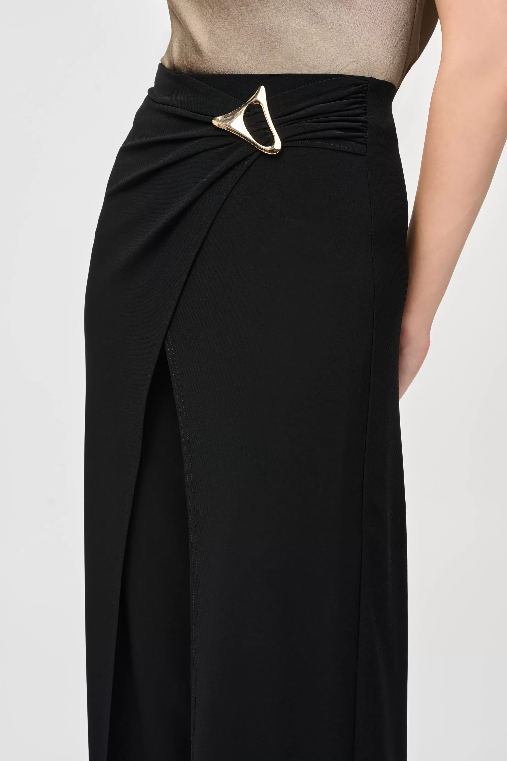 Joseph Ribkoff Wide Leg Wrap Pants 243028 - Black