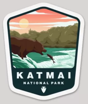 Katmai National Park Die Cut Sticker