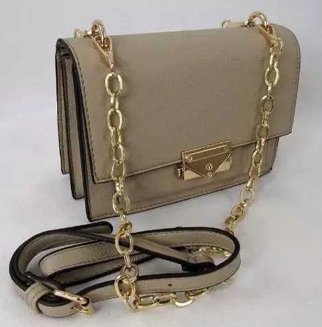 Khaki Crossbody Bag Bold Chain