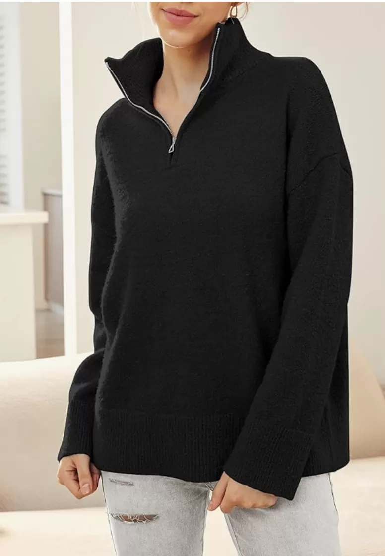 Lana Quarter Zip Sweater