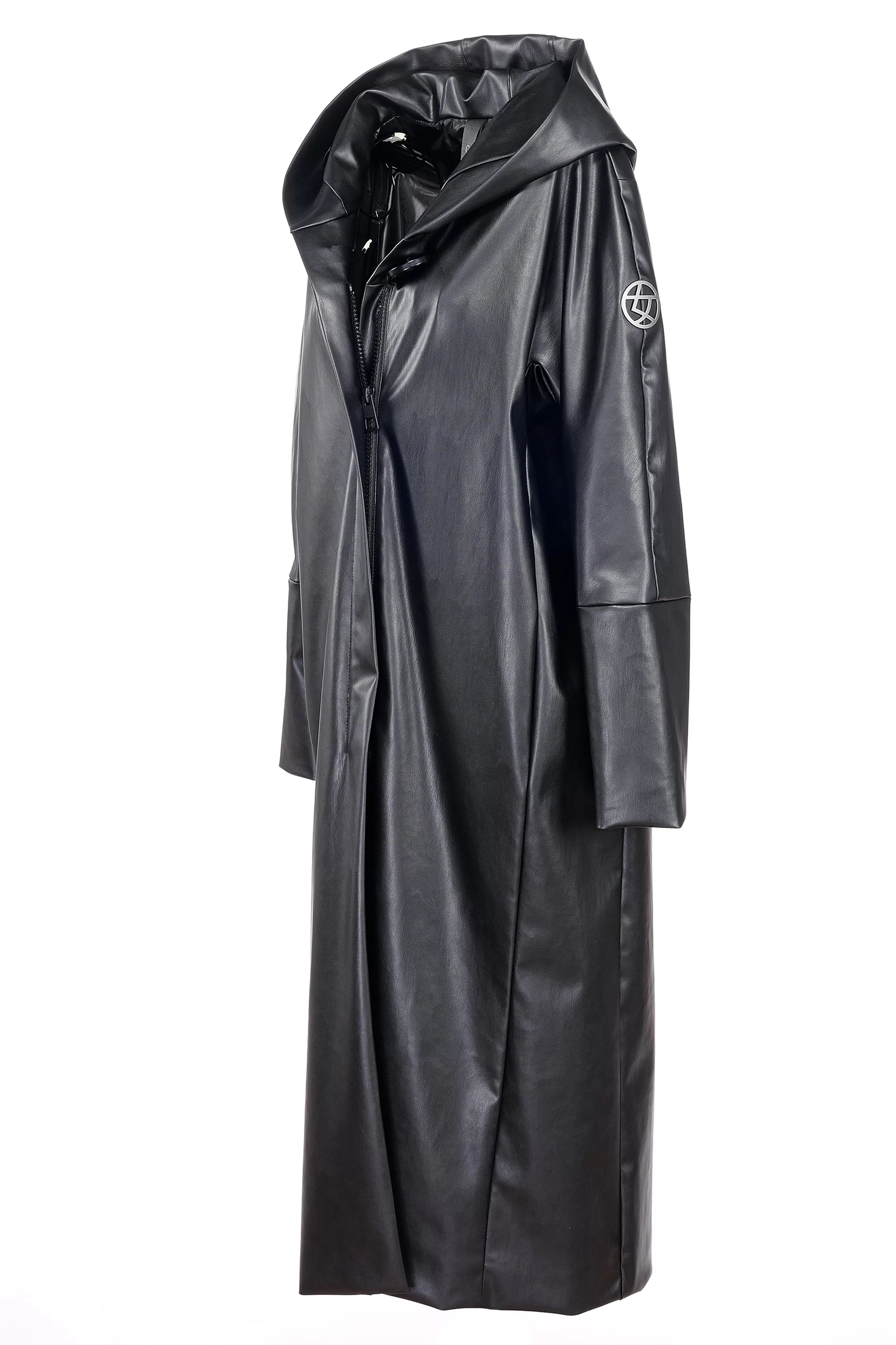 LANSDOWNE recycled vegan leather long coat