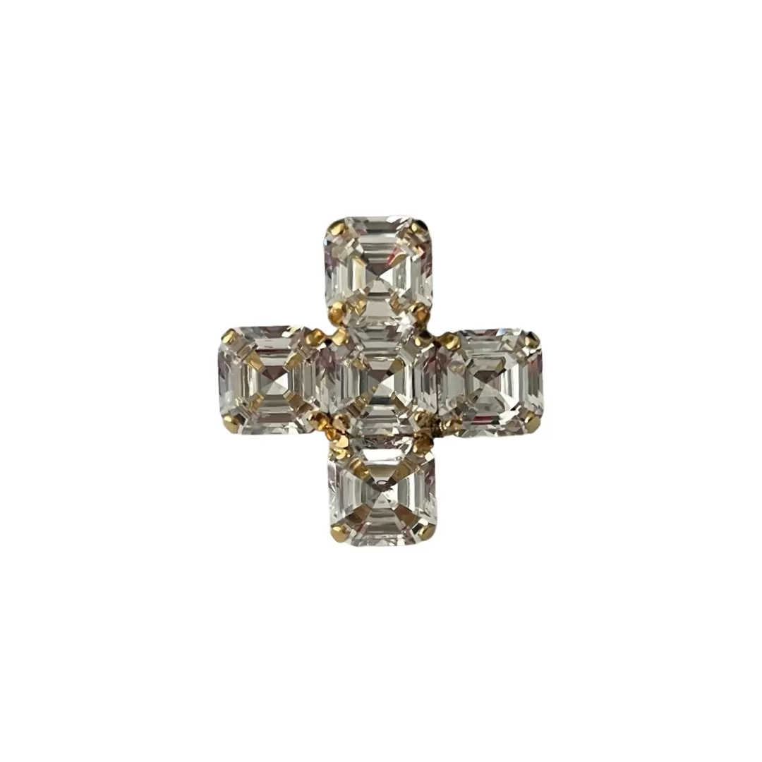 LE PETITE BIJOU ADJUSTABLE SWAROVSKI RING