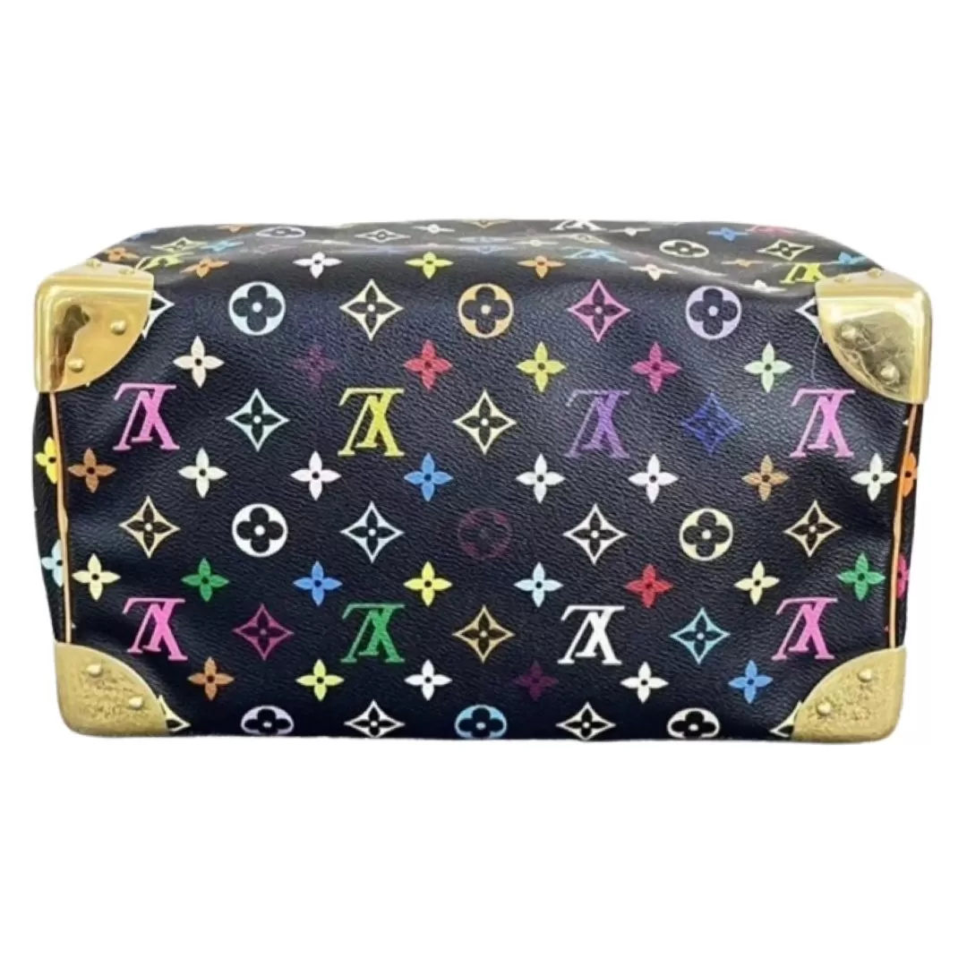 Louis Vuitton x Murakami Takashi Speedy 30 in black/ noir