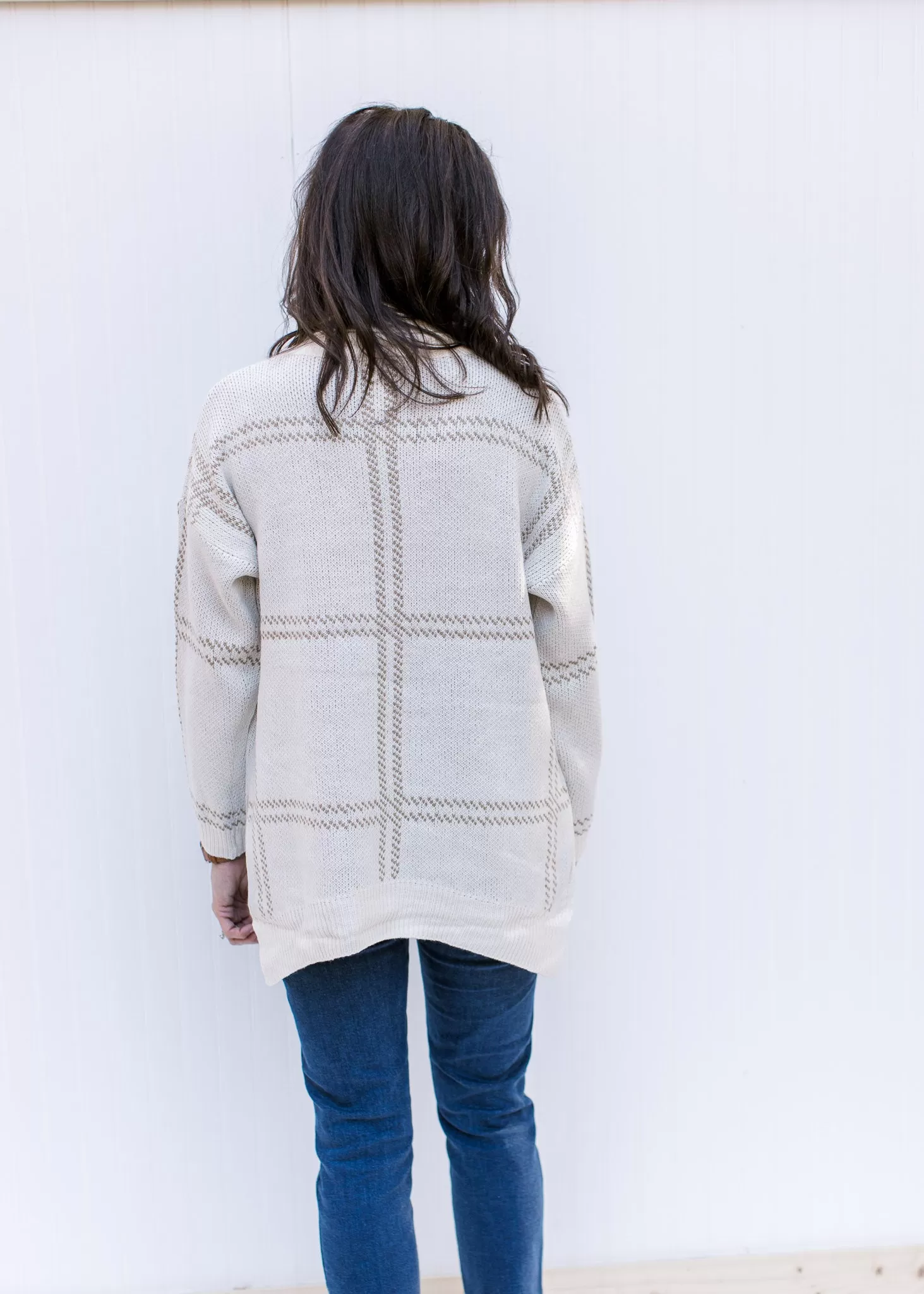 Major Plaid Ivory Sweater