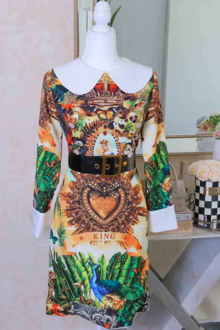 Meet Me At Versailles Vintage Midi Dress