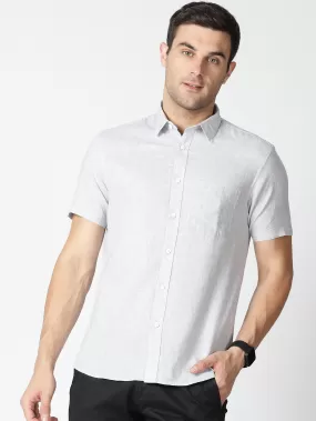 MEN'S ASH SOLID SLIM FIT SHIRT