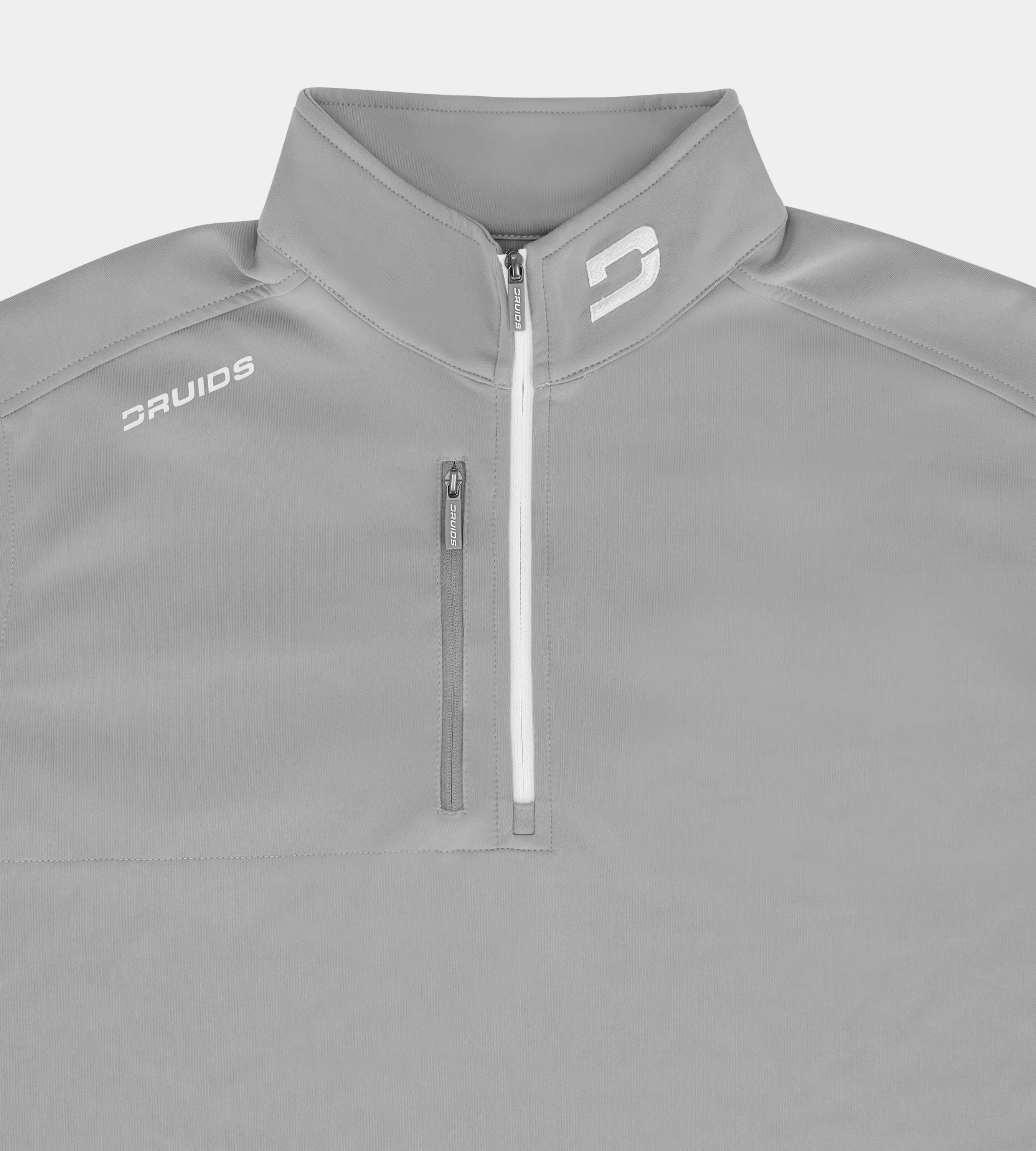 MEN'S ULTRA BLEND GOLF MIDLAYER 1/4 ZIP - LIGHT GREY