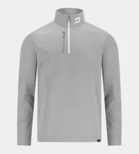 MEN'S ULTRA BLEND GOLF MIDLAYER 1/4 ZIP - LIGHT GREY