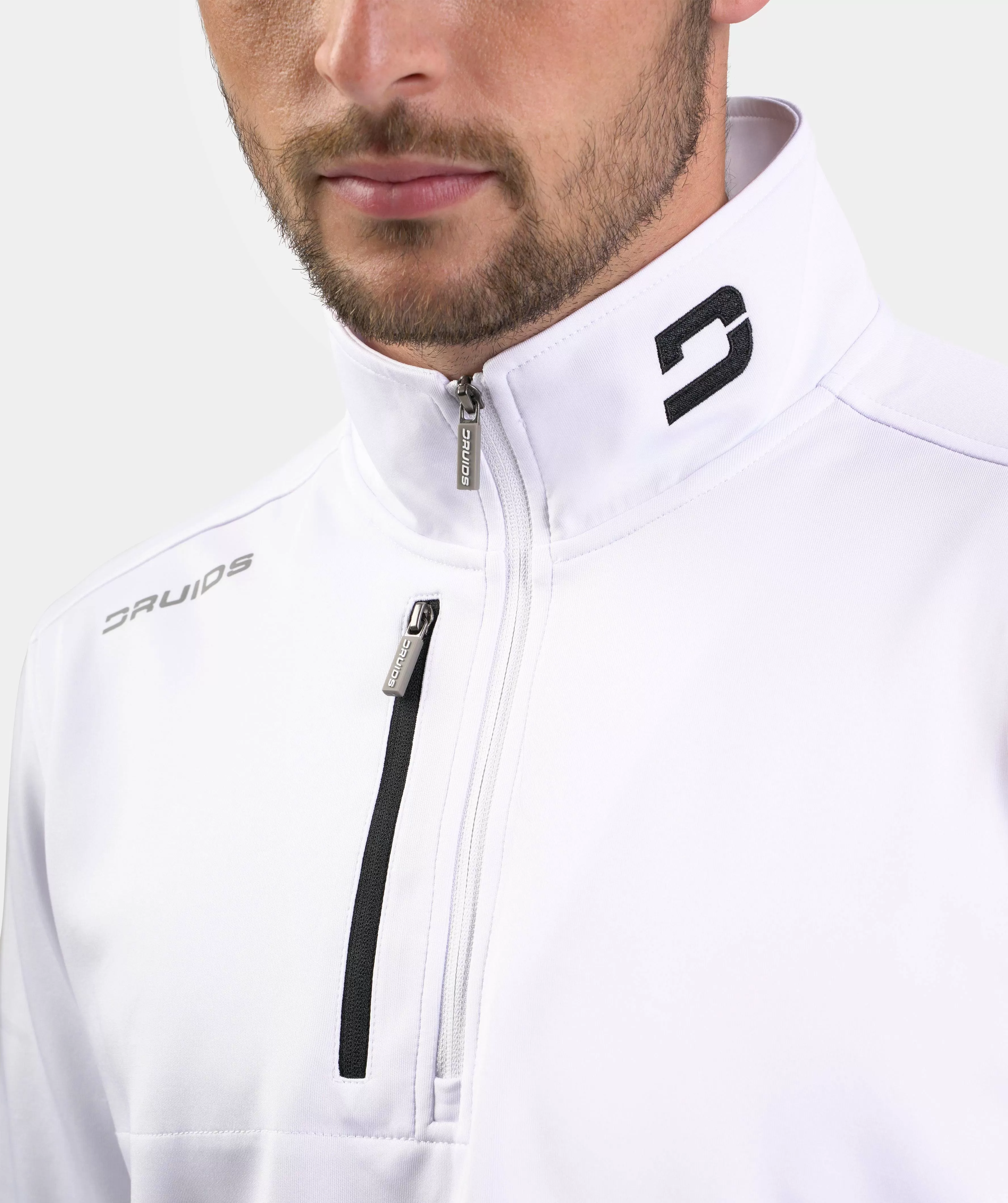 MEN'S ULTRA BLEND GOLF MIDLAYER 1/4 ZIP - WHITE