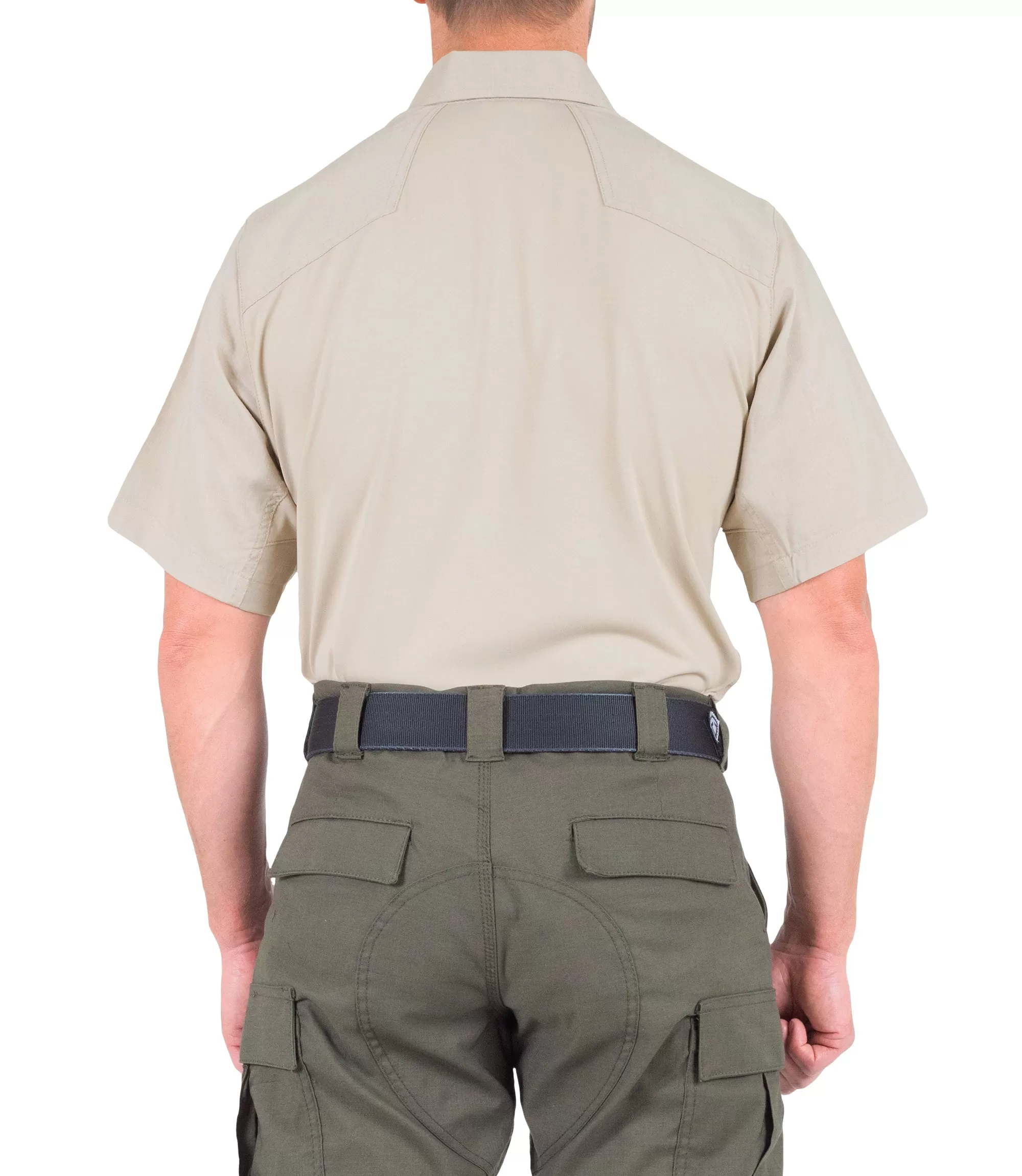 Men's V2 Pro Performance Short Sleeve Shirt / Silver Tan