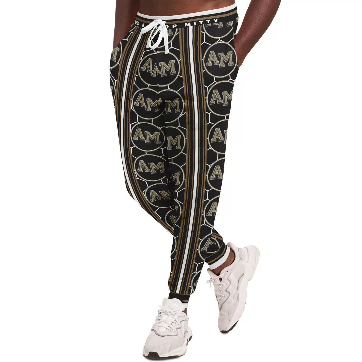 Mitty Monarchs Jet Honeycomb Unisex Fleece Joggers