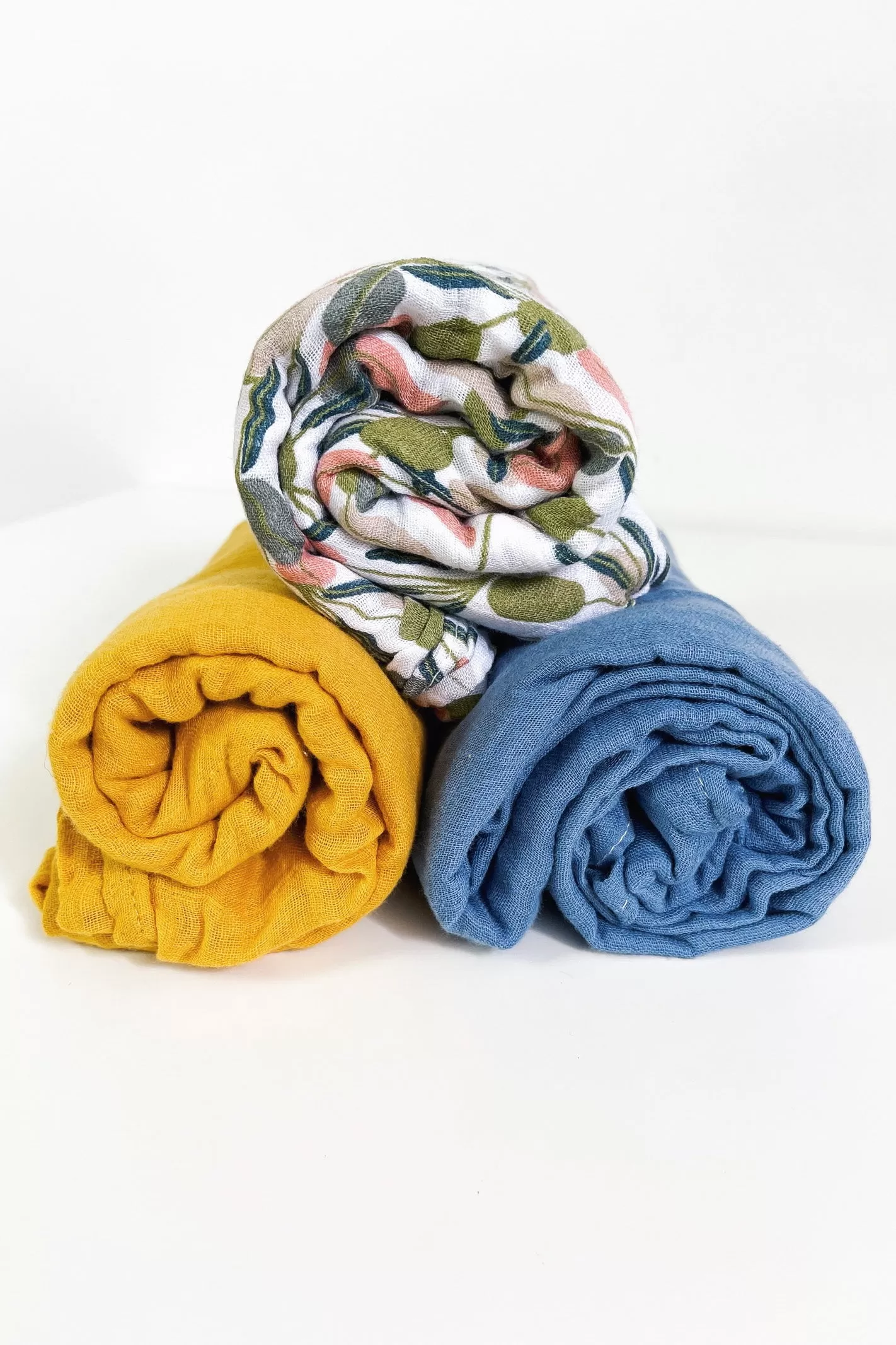 MULTI-USE MUSLIN SWADDLE / MUSTARD