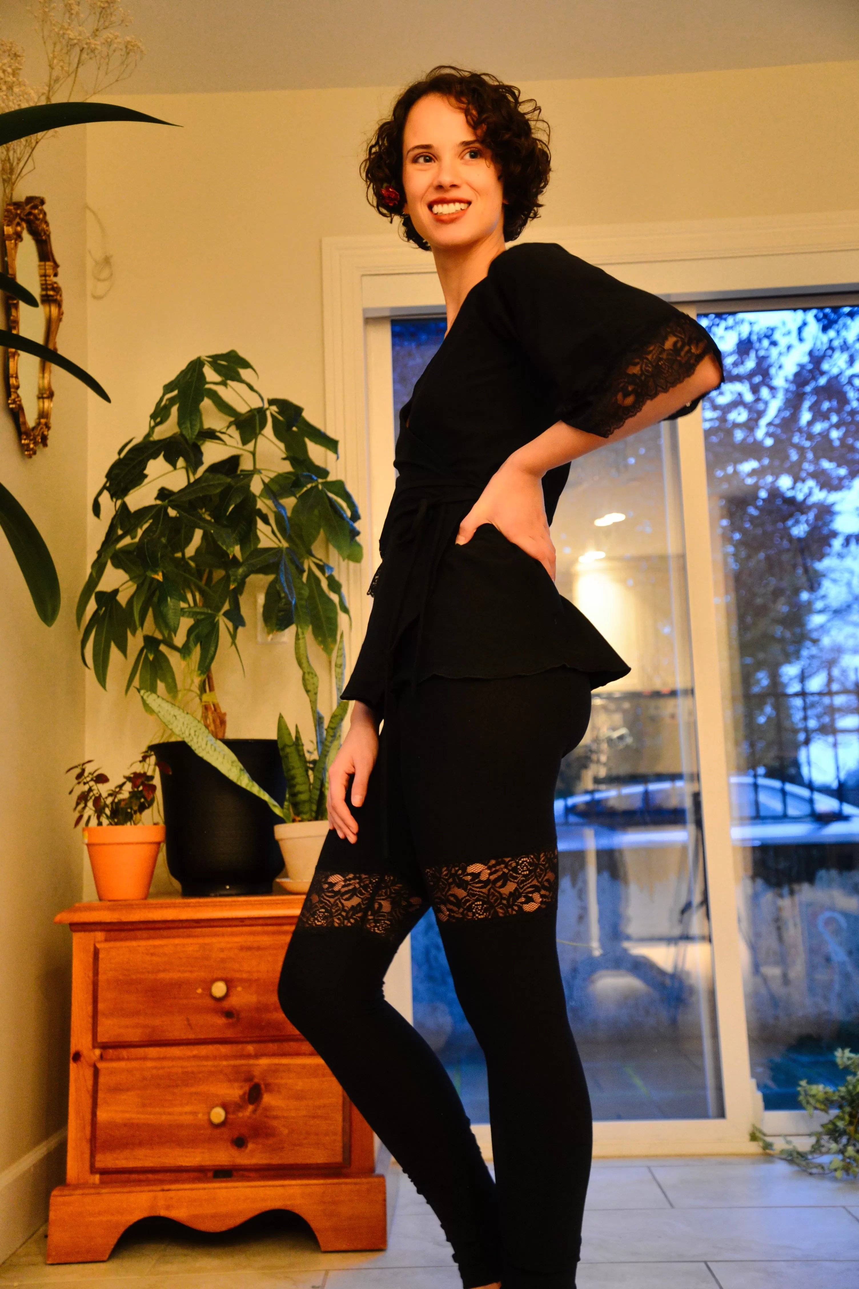 Natural Lace Leggings