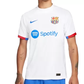 Nike Men's FC Barcelona 2023/24 Dri-FIT ADV Away Jersey White/Blue