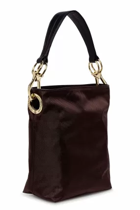 Nylon Bucket Bag Choco