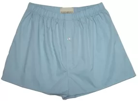 Organic Cotton Poplin Boxer in City Blue