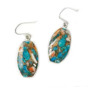 Oyster Turquoise Drop Bohemian Earrings