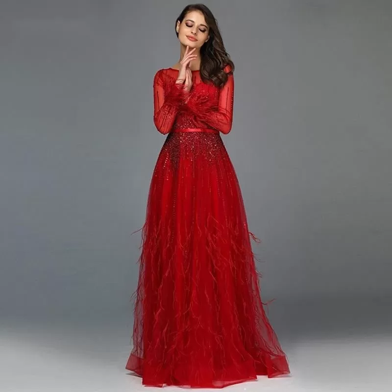 Paris - Red Evening Gown