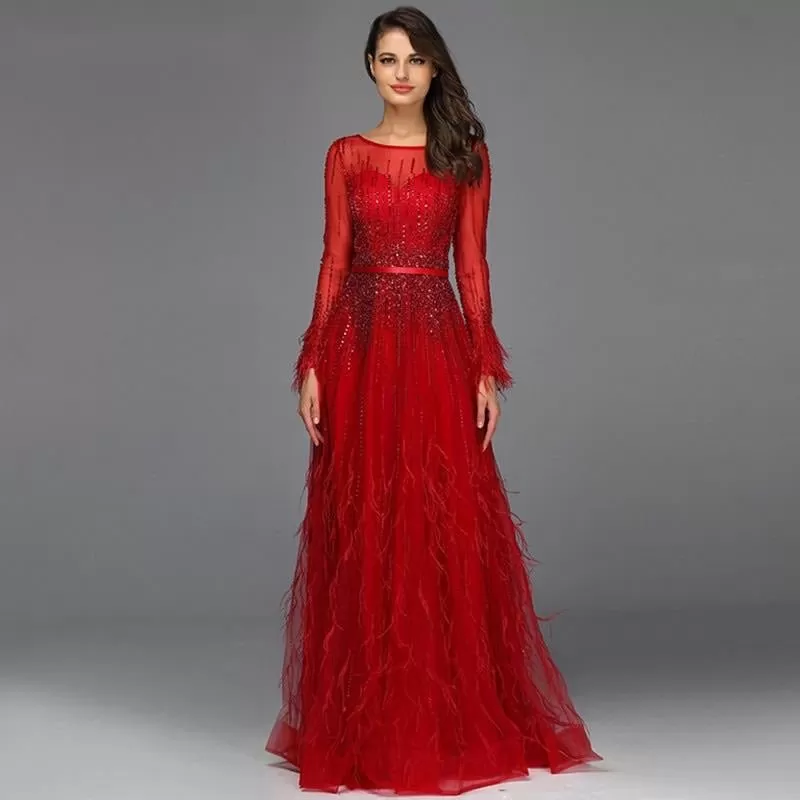 Paris - Red Evening Gown