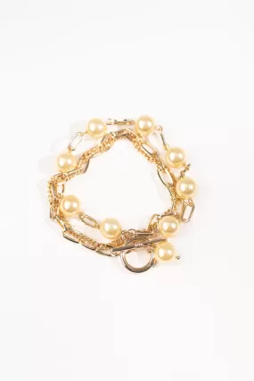 PEARL CHAINED BRACELET