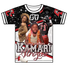 "Kamari" Custom Designed Graduation 3D shirt