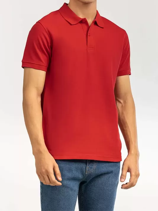 Red Basic Polo