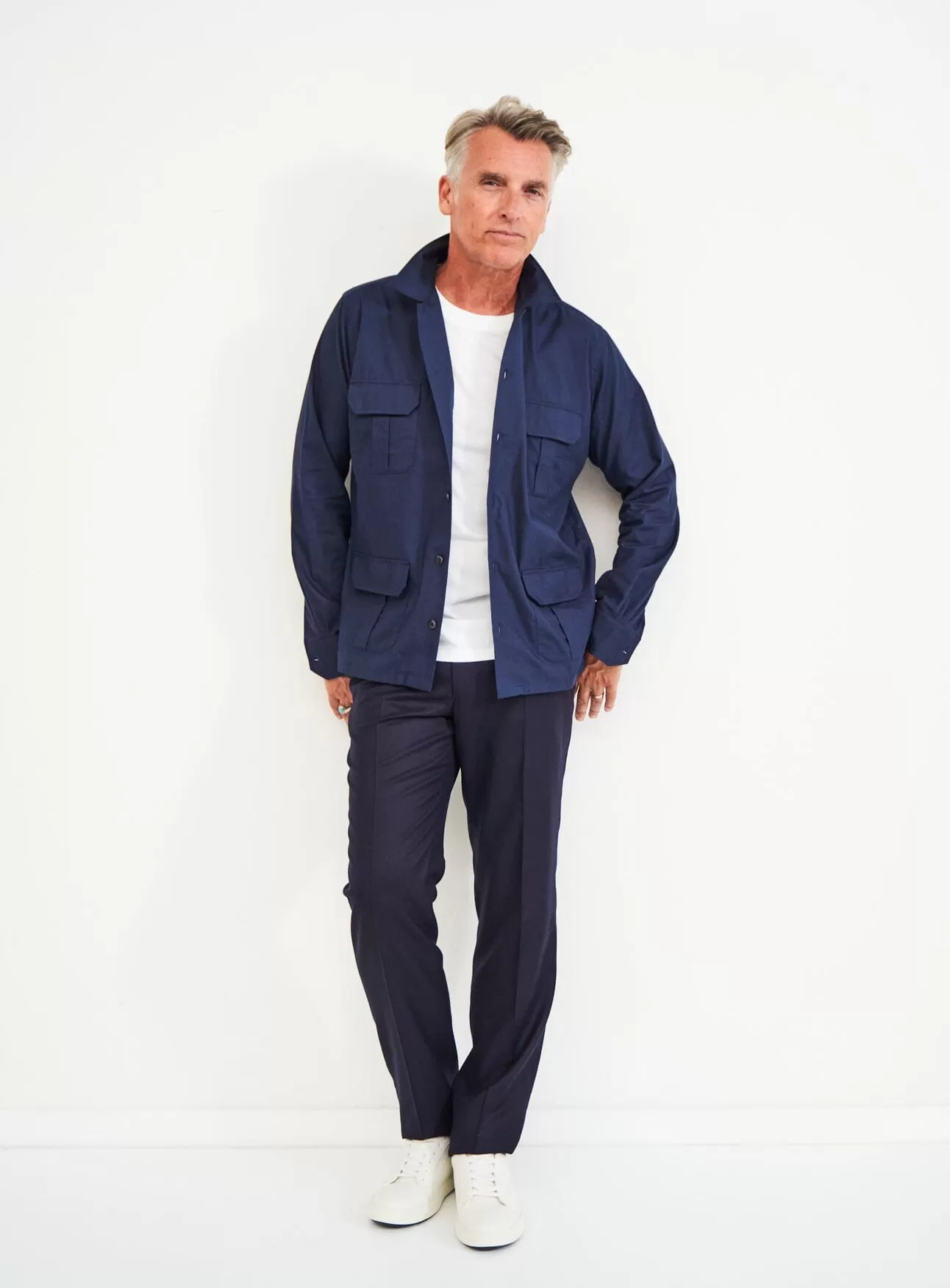 Regenerative Cotton Navy Overshirt