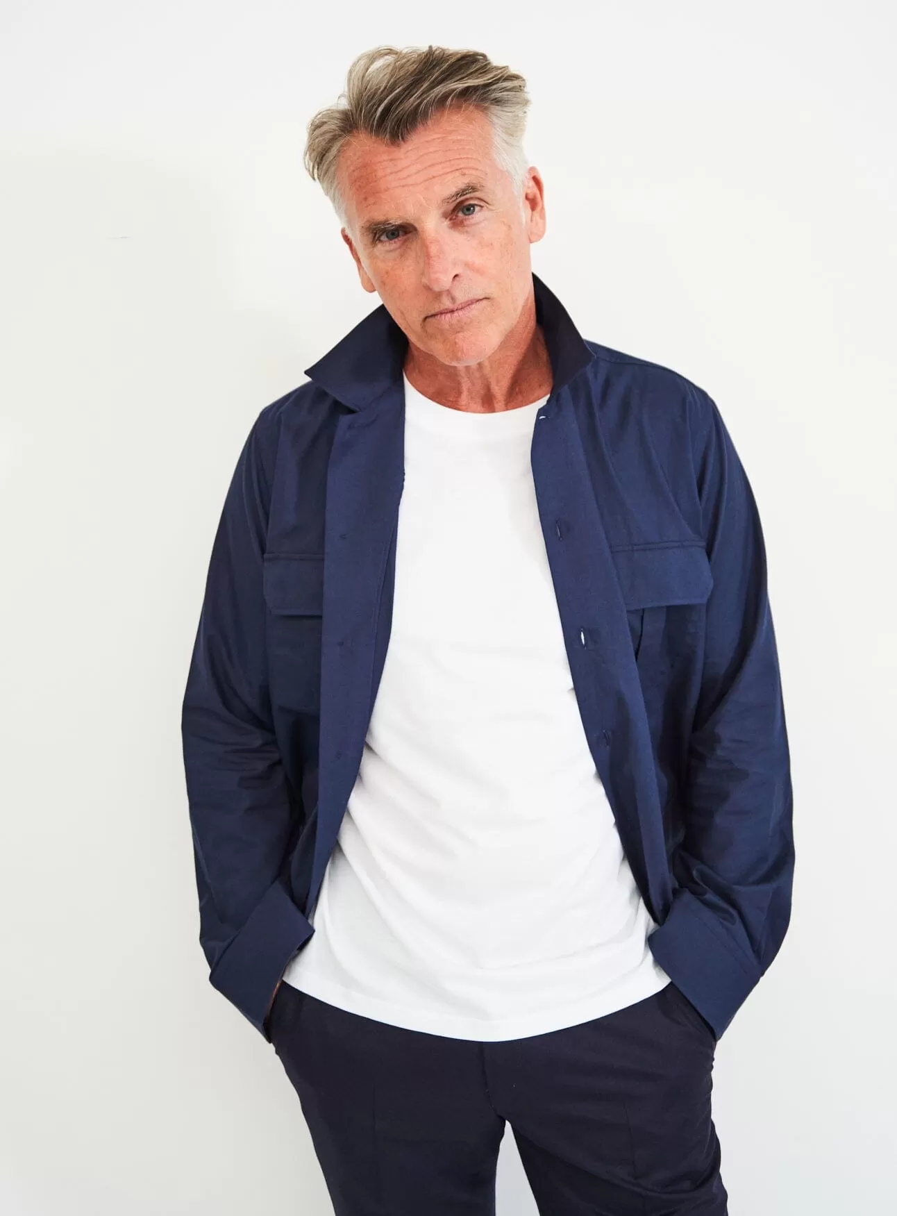 Regenerative Cotton Navy Overshirt