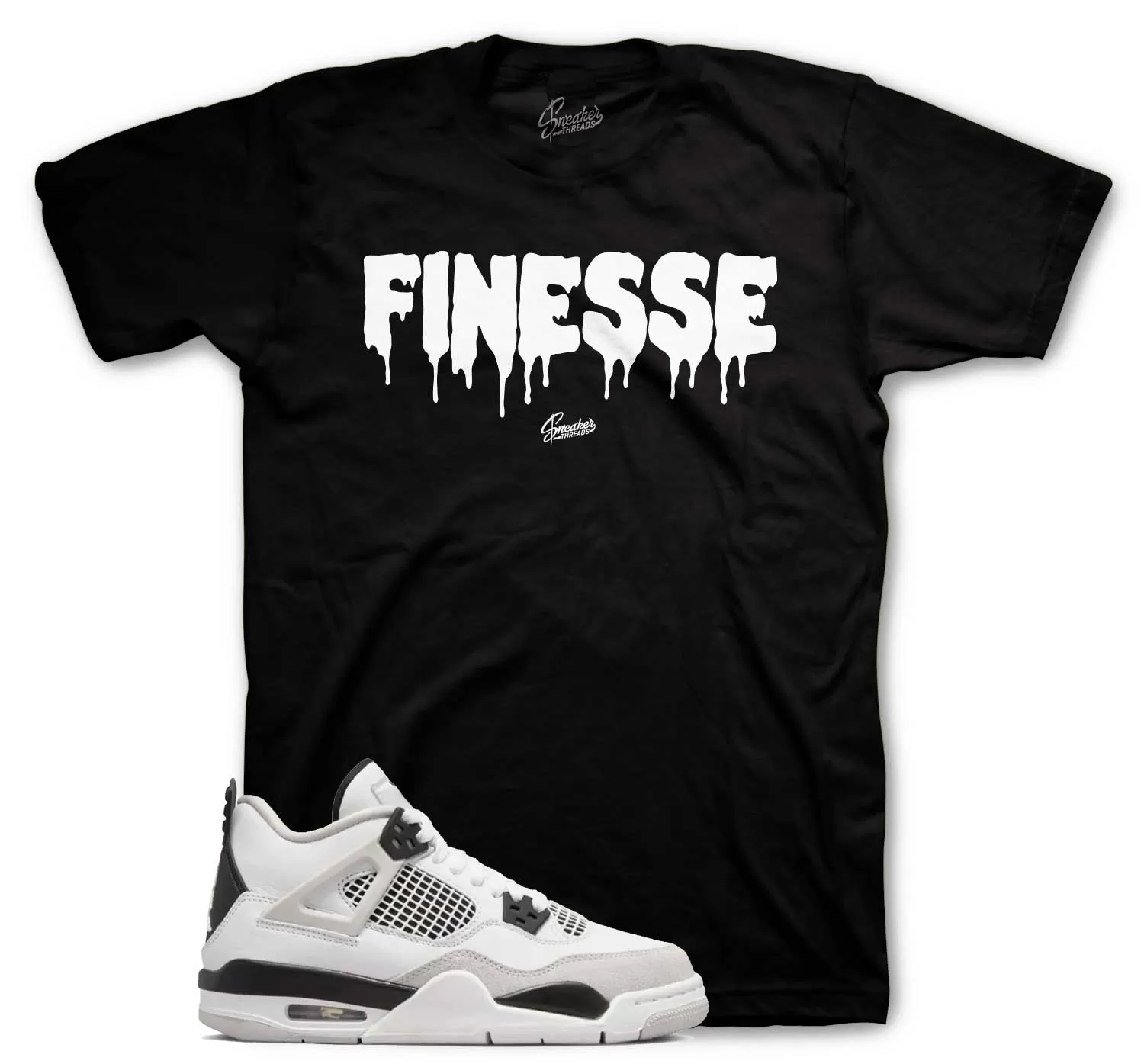 Retro 4 Military Black Finesse Shirt