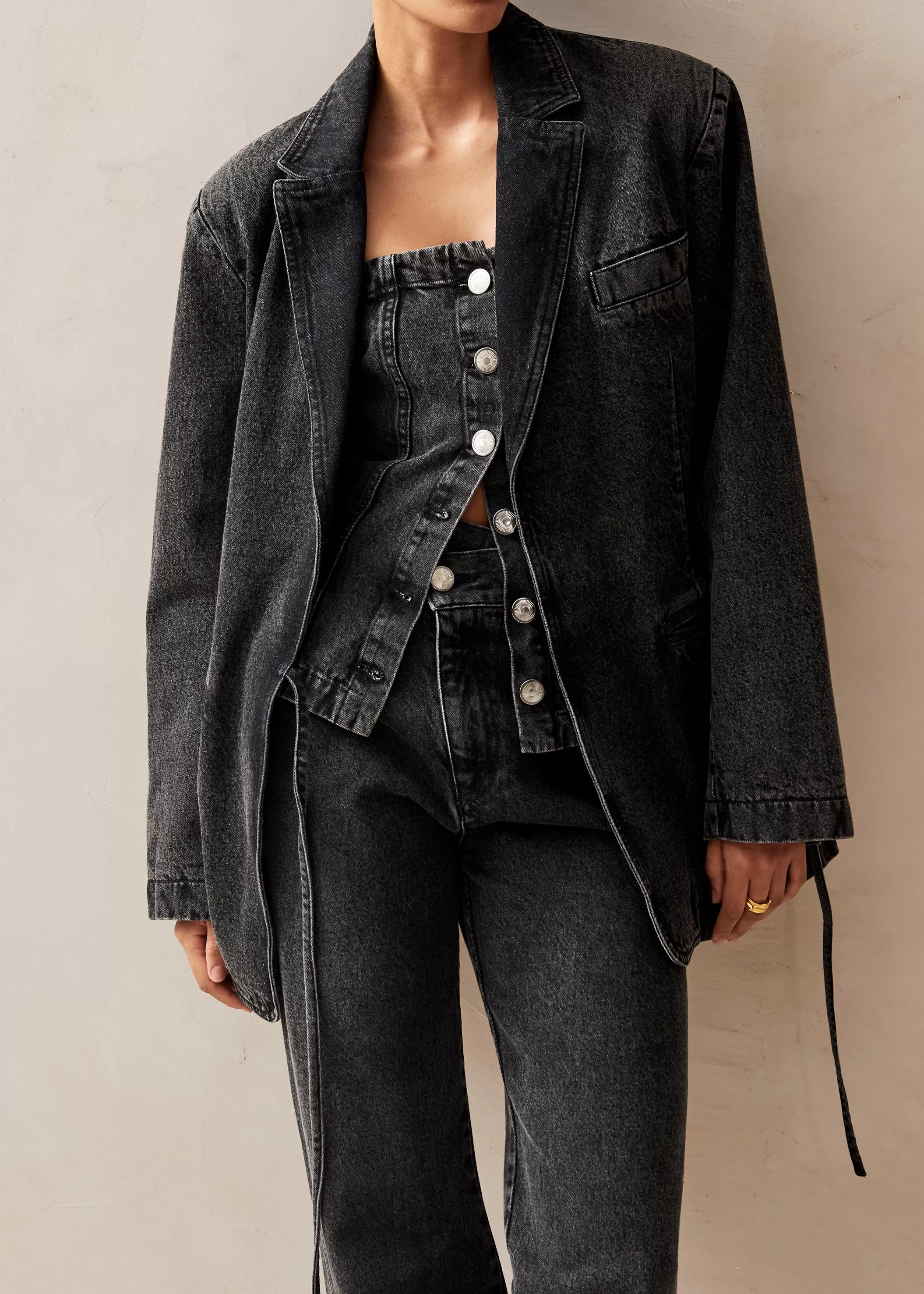 Sandra Black Denim Jacket