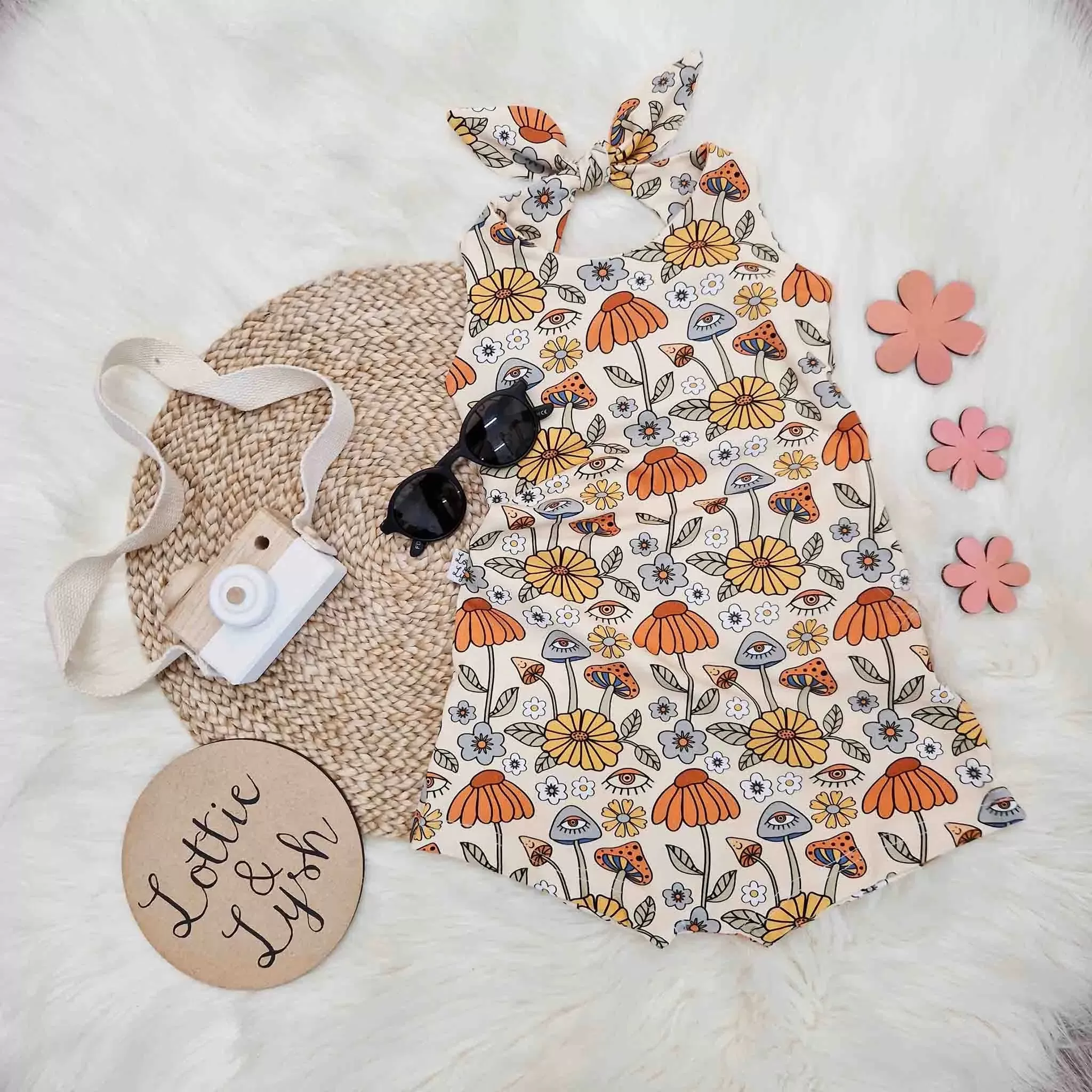 Shrooms Bow Back Playsuit