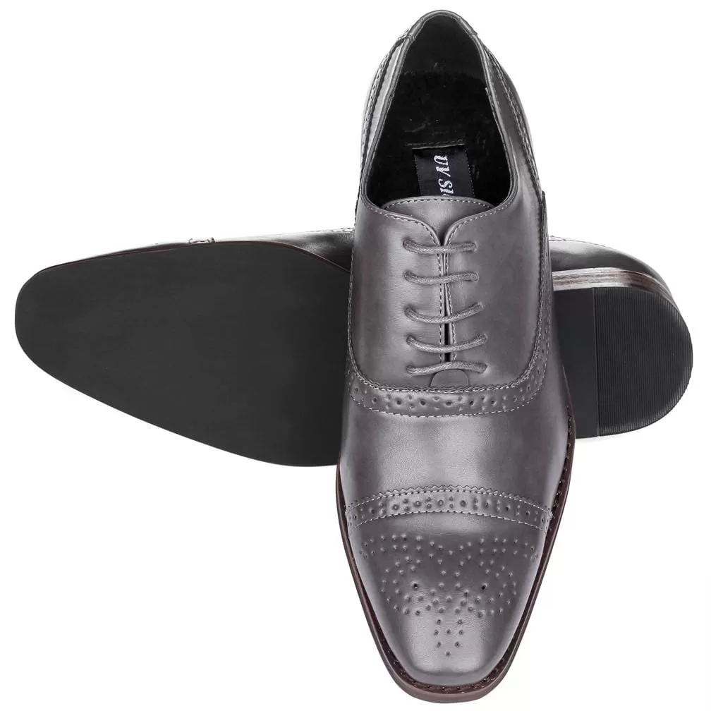 Signature Men's Brogue Cap Toe Dress Shoes