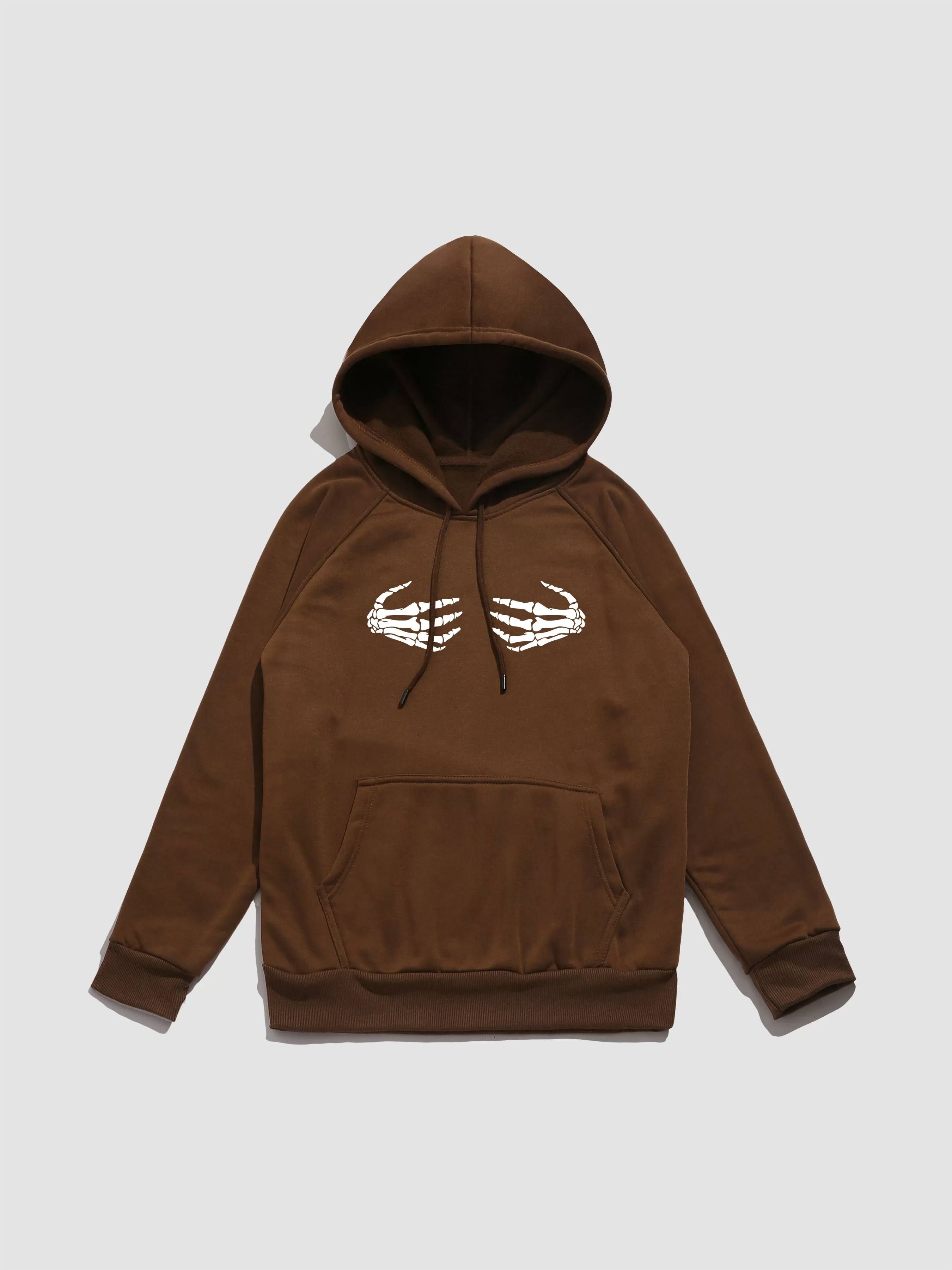 Skeleton Hand Print Hoodie