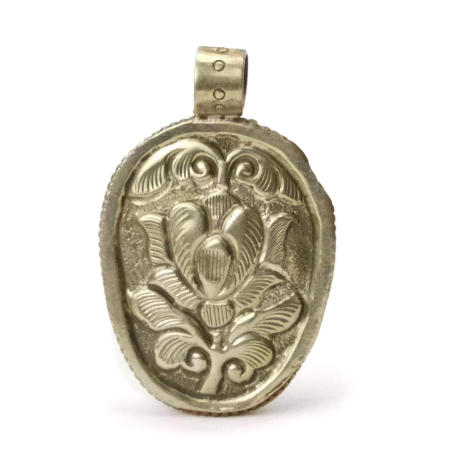 Skull Memento Mori CarvedUnakite Pendant # 104 - 2