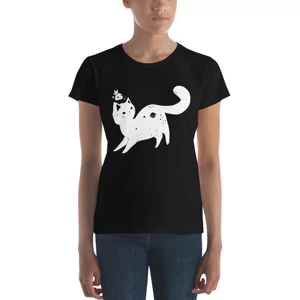 Space Cat, Ladies T-Shirt