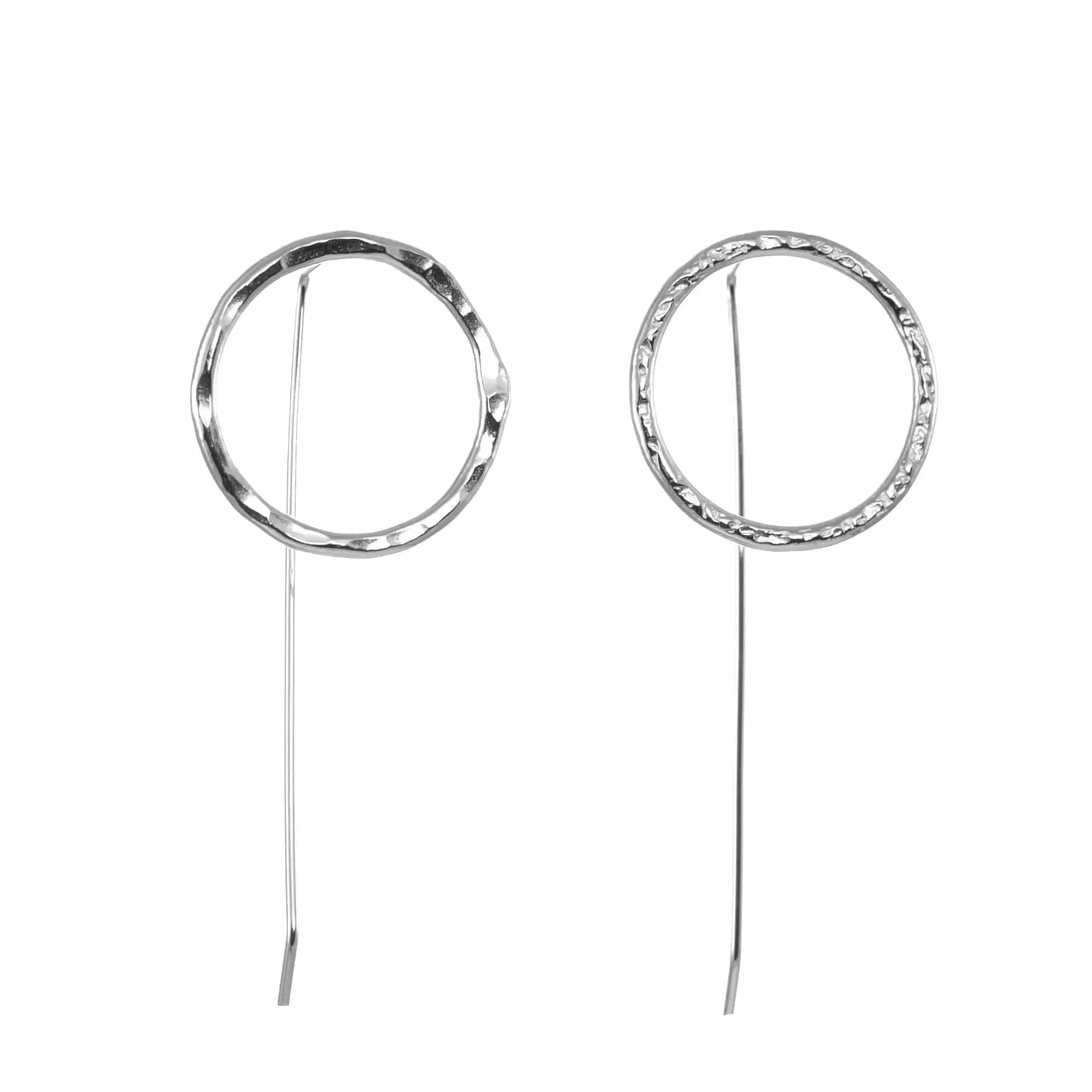 Sterling Silver Circle Earrings Catherine