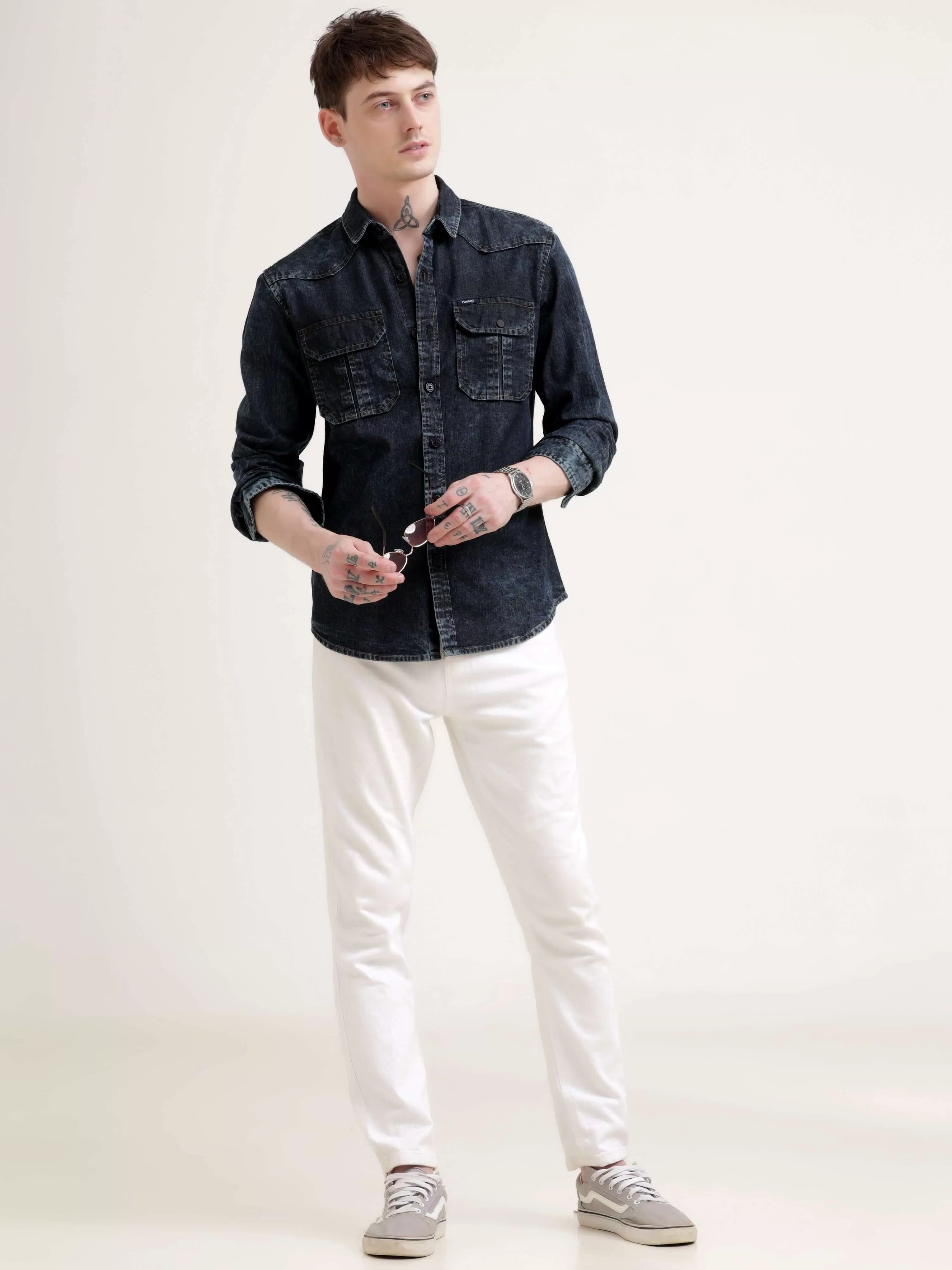 Storm indigo denim shirt