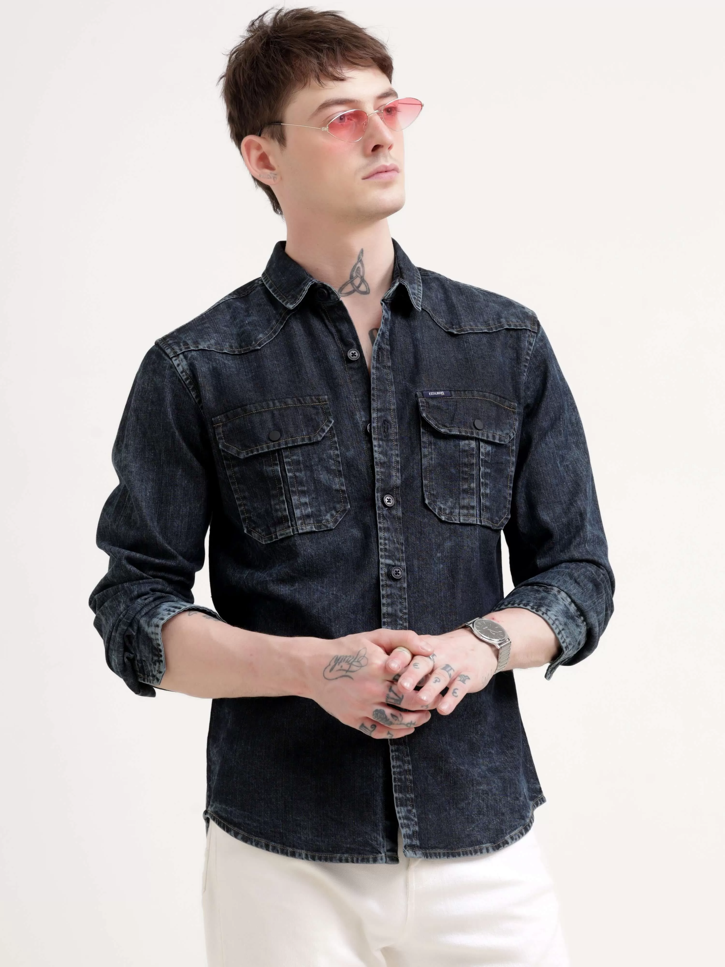 Storm indigo denim shirt