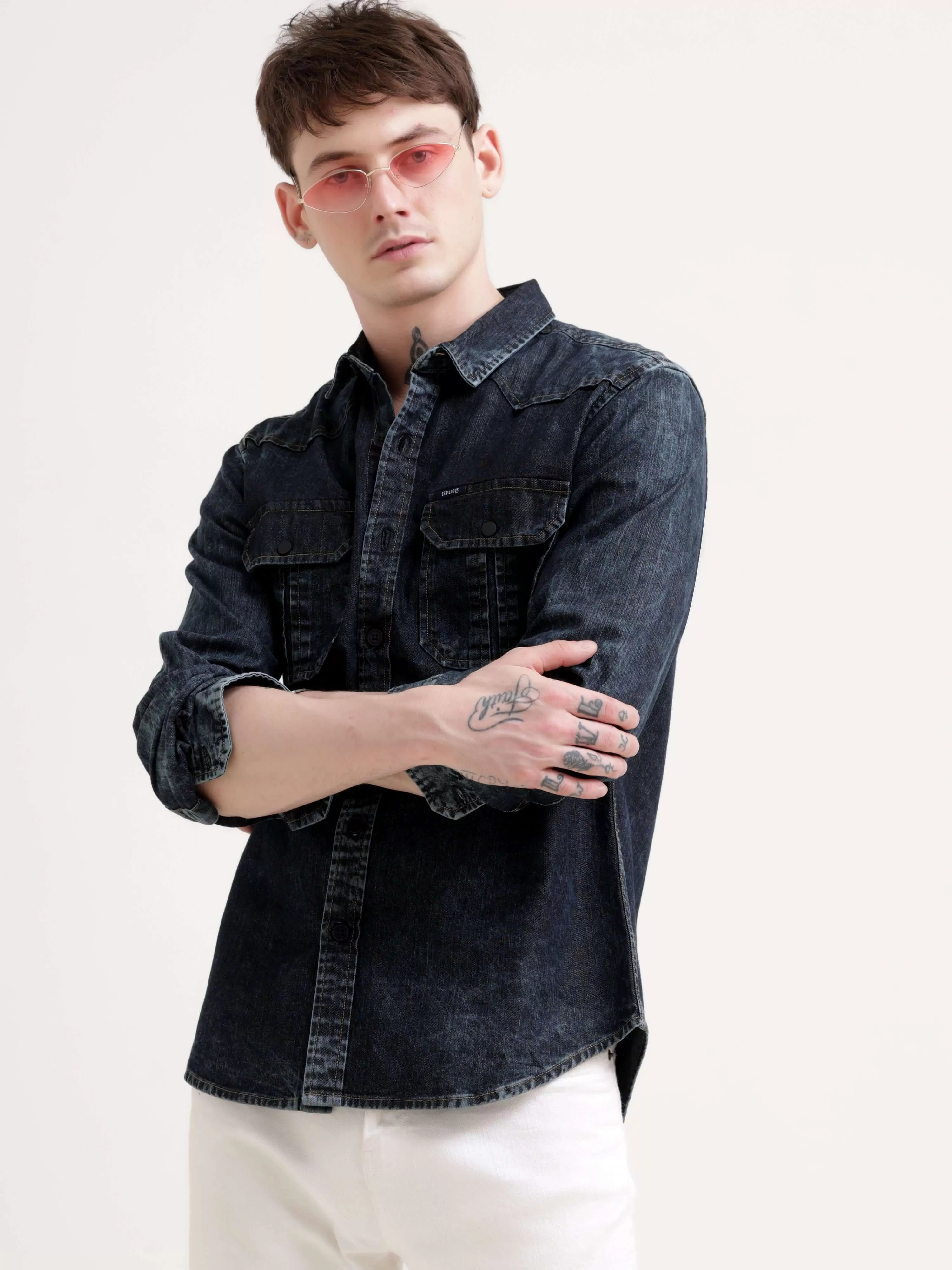 Storm indigo denim shirt