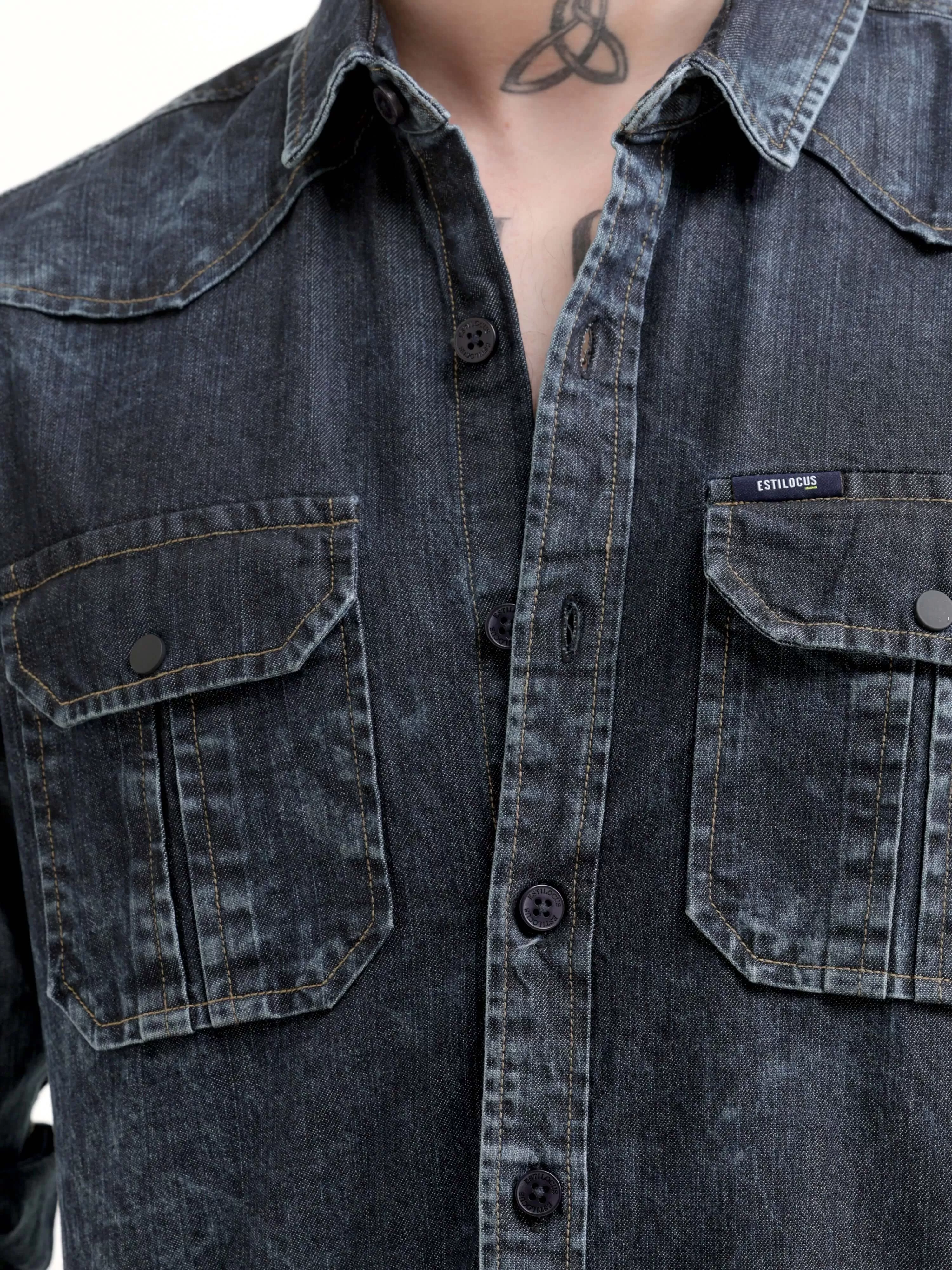 Storm indigo denim shirt