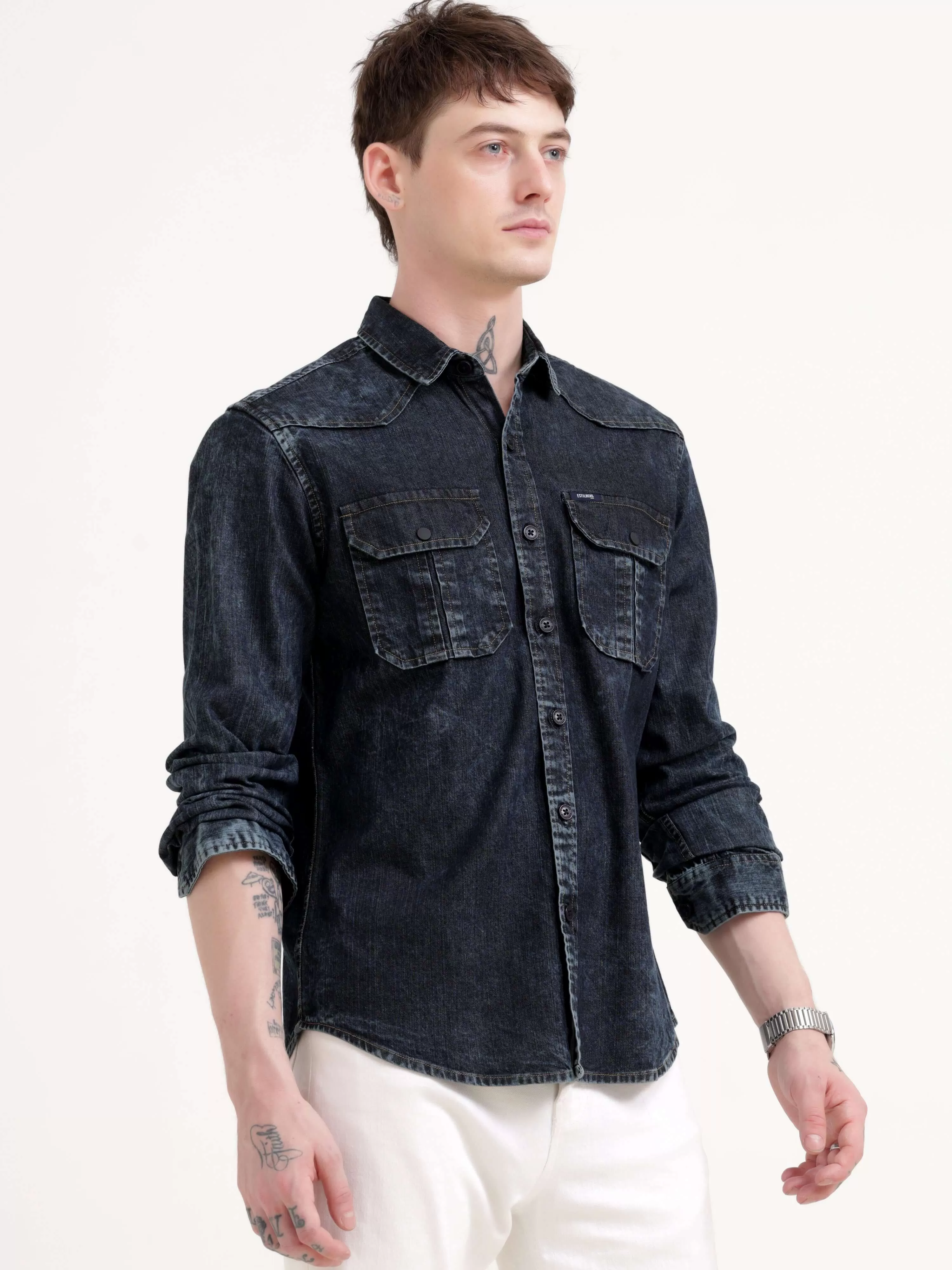 Storm indigo denim shirt