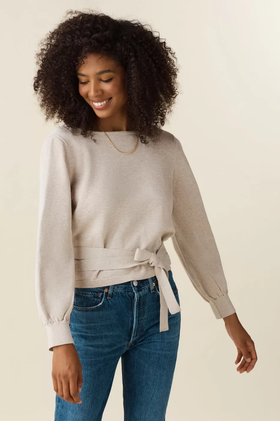 The Classic Wrap Sweater