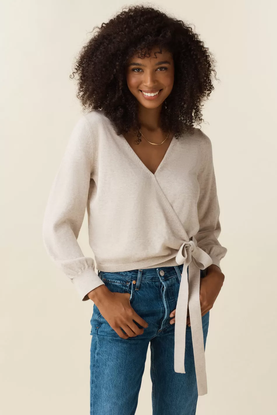 The Classic Wrap Sweater