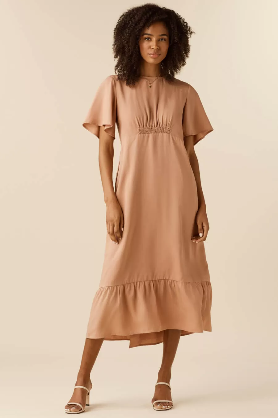 The Flutter Sleeve Wrap Dress