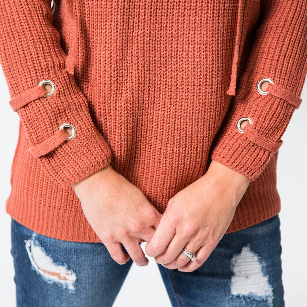 The Lace Up Sweater