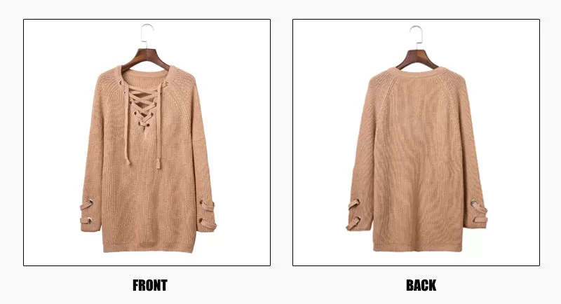 The Lace Up Sweater