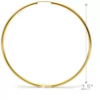 Thick Gold-Filled Endless Hoops