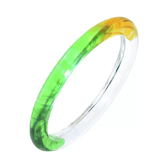 Tie Dye Slip On Lucite Bangles