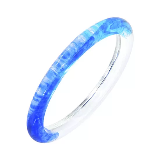 Tie Dye Slip On Lucite Bangles